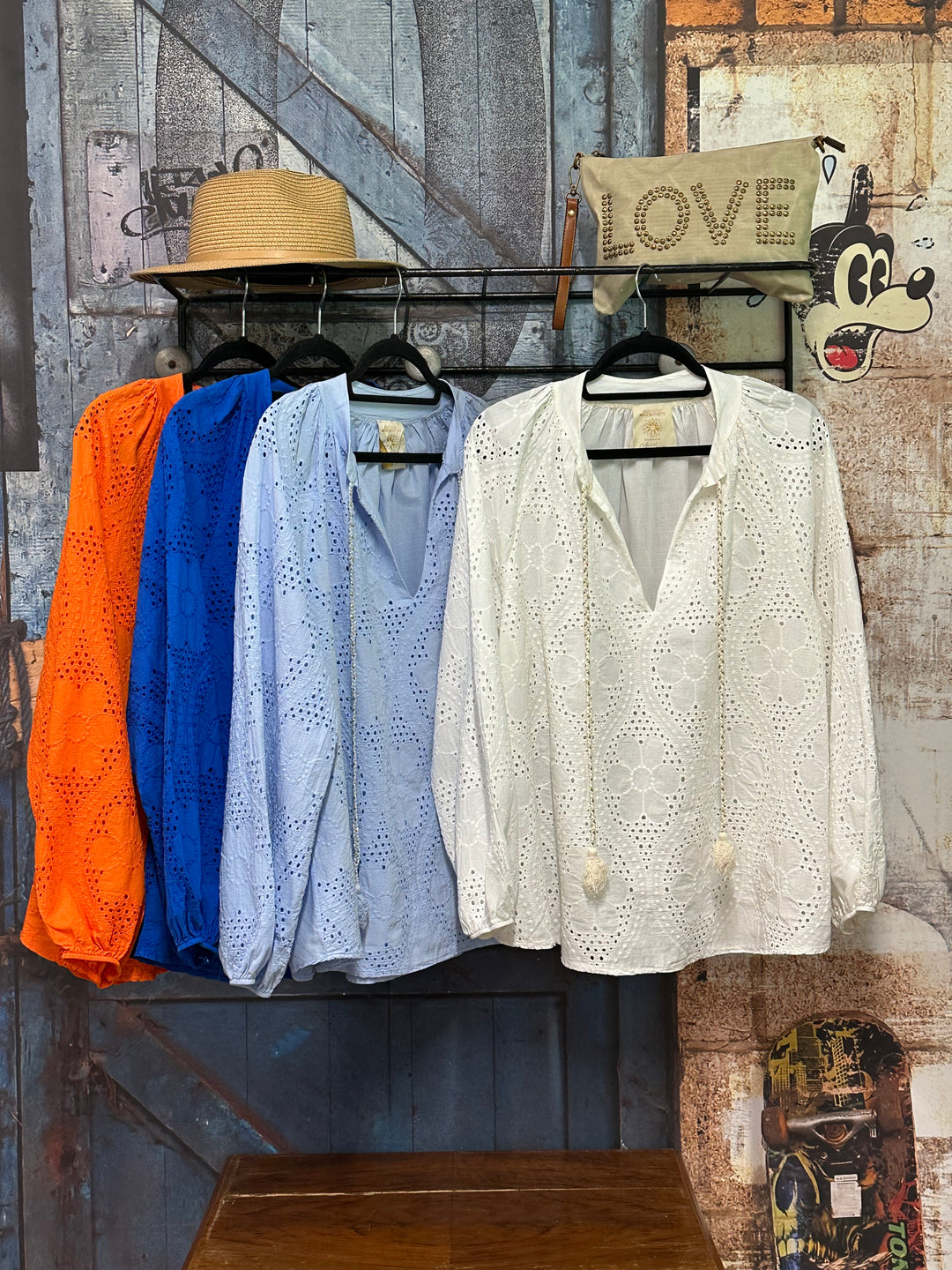 Blouse "Estelle" 100% coton  (40/44) MADE IN ITALY