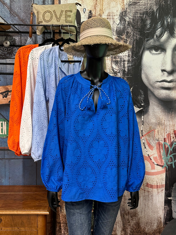 Blouse "Estelle" 100% coton  (40/44) MADE IN ITALY