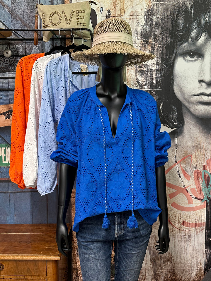 Blouse "Estelle" 100% coton  (40/44) MADE IN ITALY