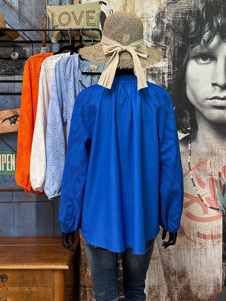 Blouse "Estelle" 100% coton  (40/44) MADE IN ITALY