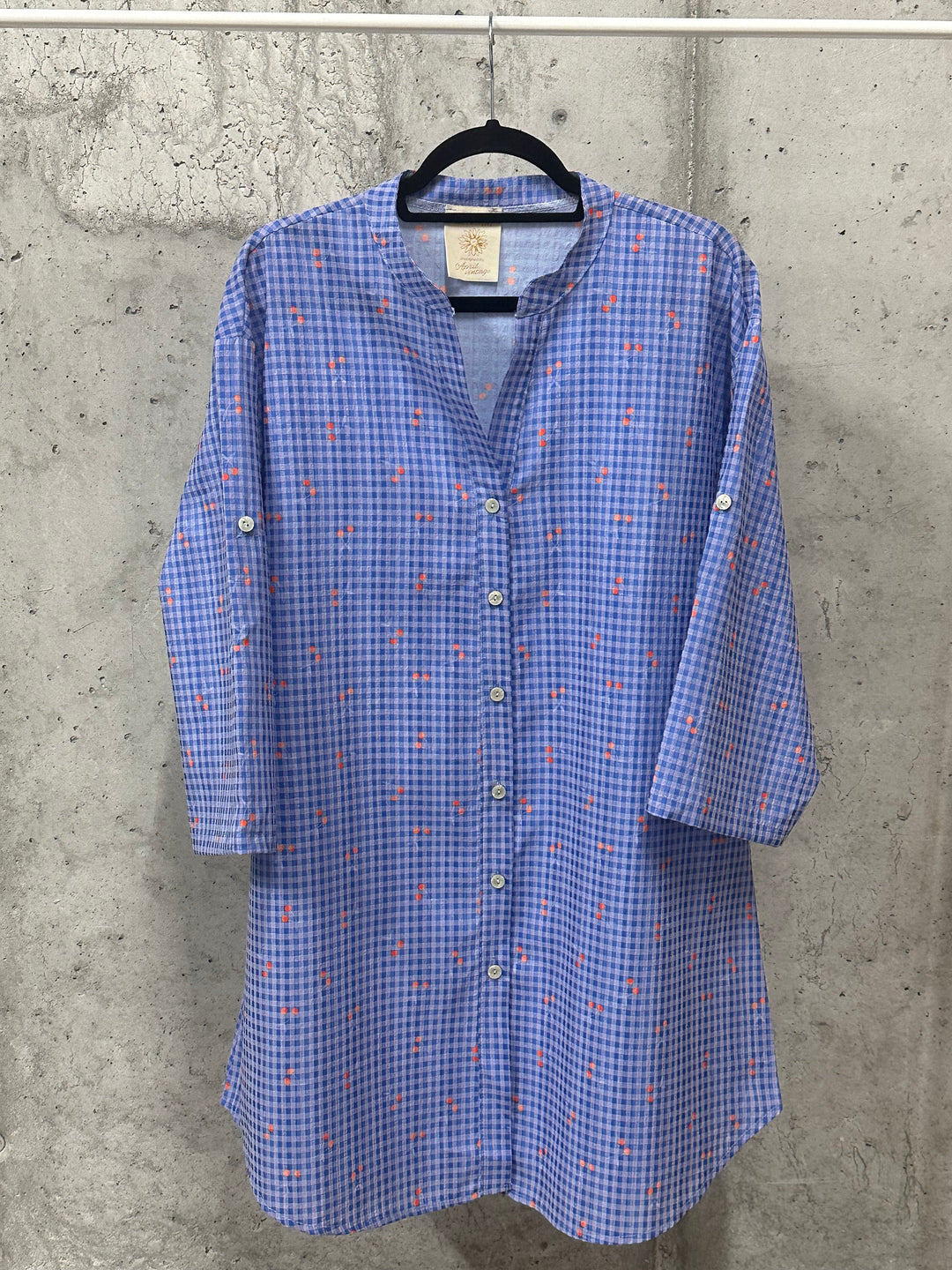 Robe-chemise "Maël" 100% coton (38/42) MADE IN ITALY