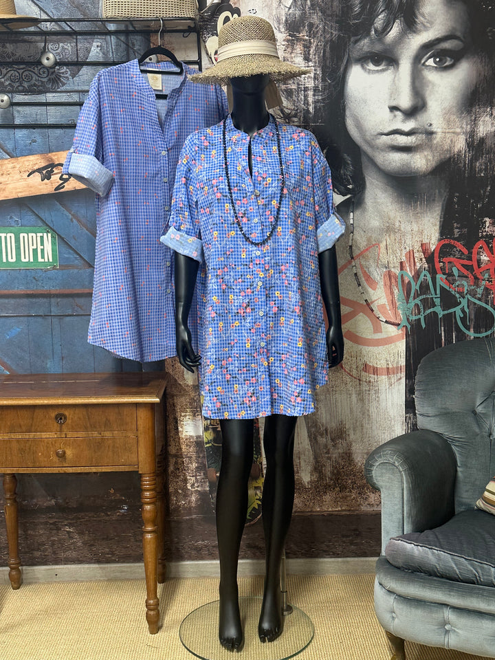 Robe-chemise "Maël" 100% coton (38/42) MADE IN ITALY