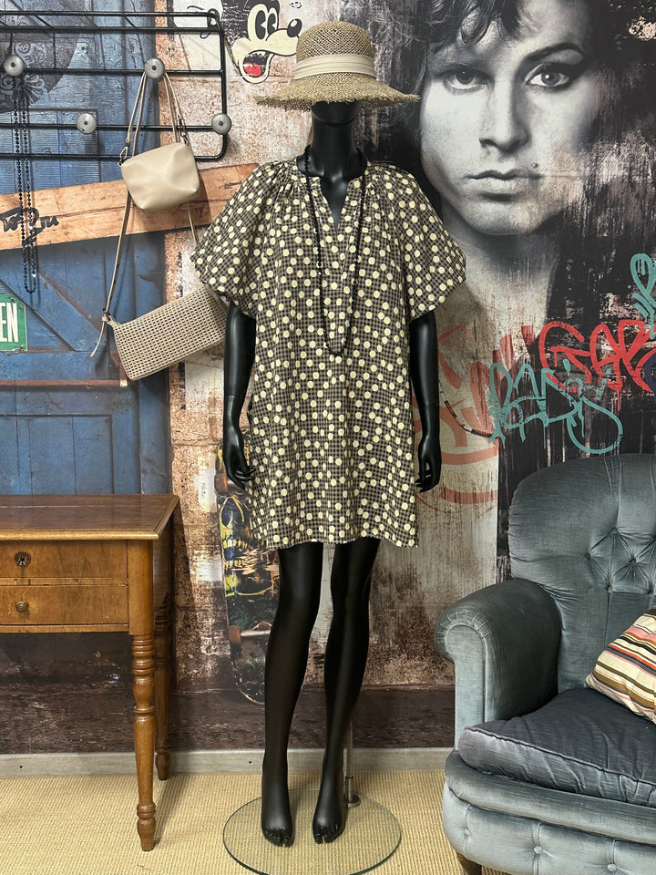 Robe "Francine" à pois 100% coton (40/44) MADE IN ITALY