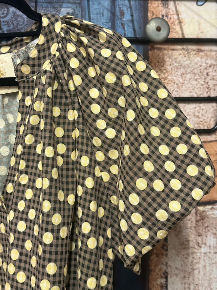 Robe "Francine" à pois 100% coton (40/44) MADE IN ITALY