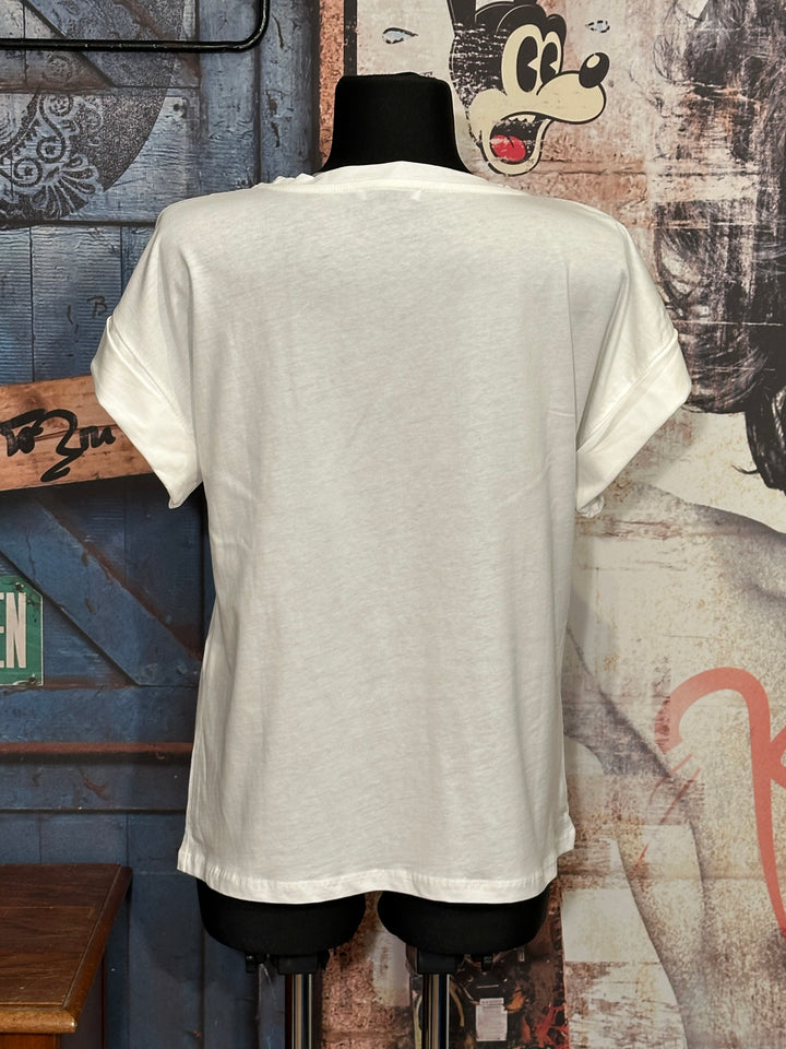 T-shirt 100% coton "Bikini" blanc