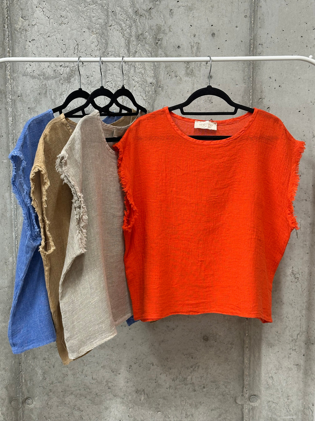 T-shirt « Ambre » lin &amp; coton (40/42) MADE IN ITALY