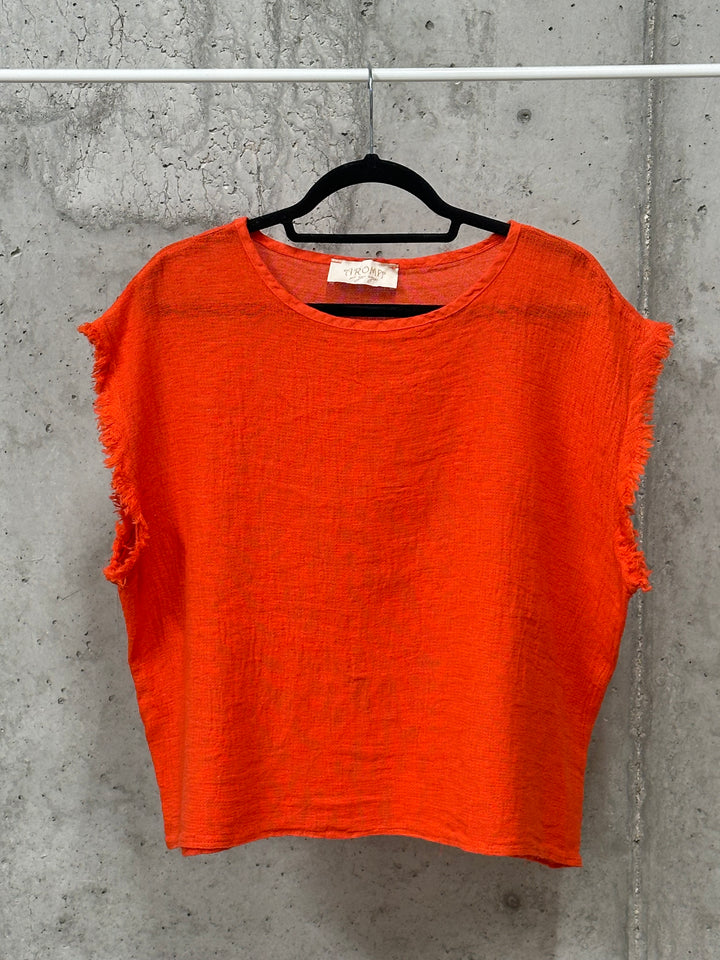 T-shirt « Ambre » lin &amp; coton (40/42) MADE IN ITALY