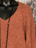 Bouclé-Pullover "Stern" terracotta