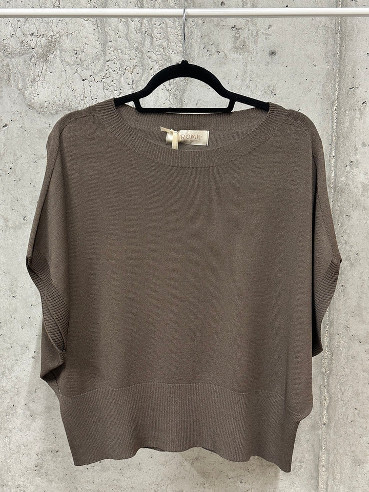 T-shirt "Manon" maille fine &amp; manches chauve-souris (38/42) MADE IN ITALY