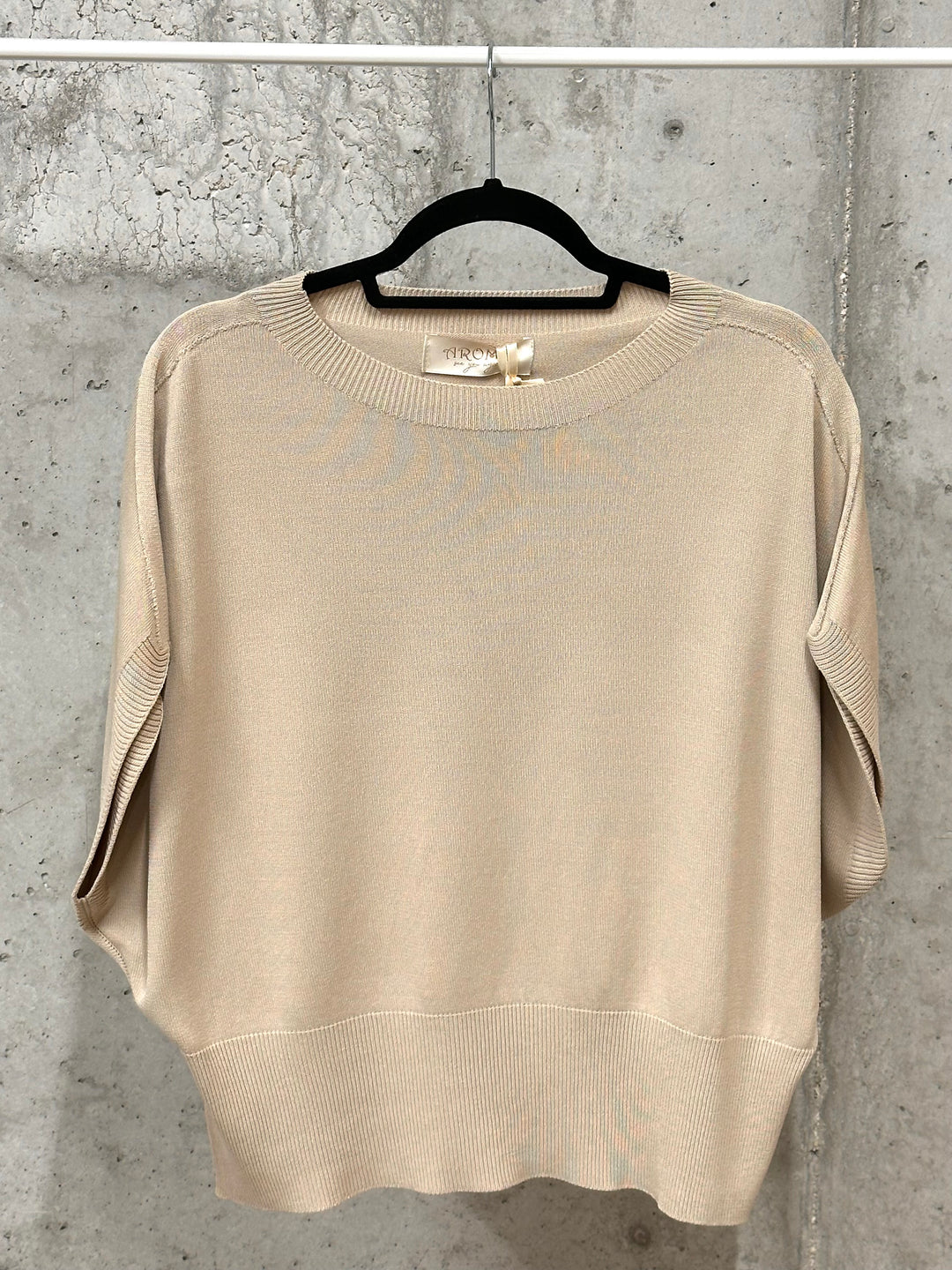 T-shirt "Manon" maille fine &amp; manches chauve-souris (38/42) MADE IN ITALY