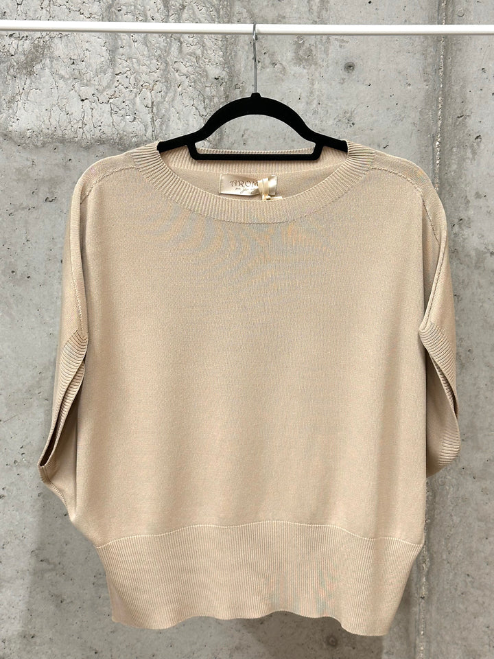 T-shirt "Manon" maille fine &amp; manches chauve-souris (38/42) MADE IN ITALY