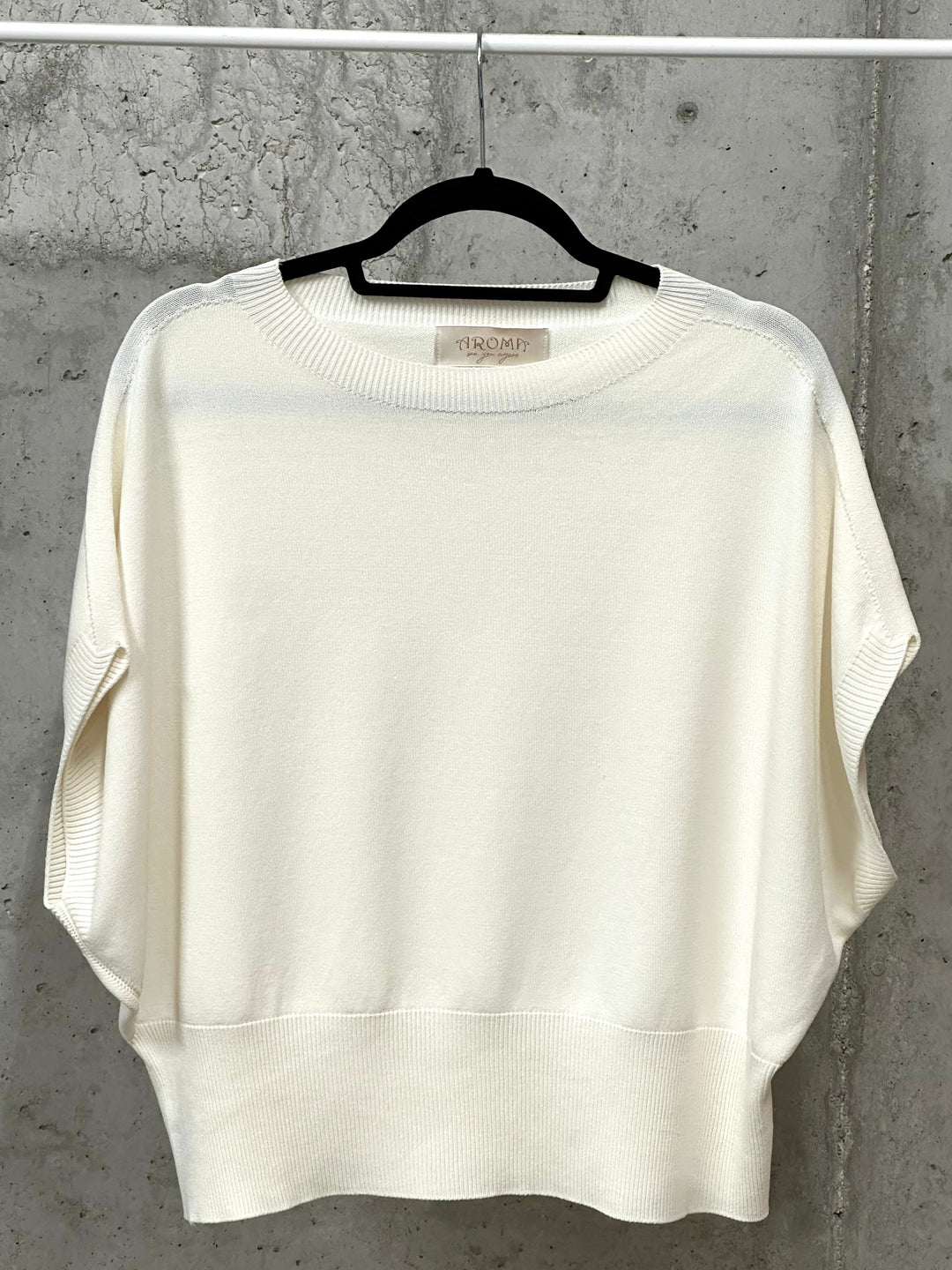 T-shirt "Manon" maille fine &amp; manches chauve-souris (38/42) MADE IN ITALY