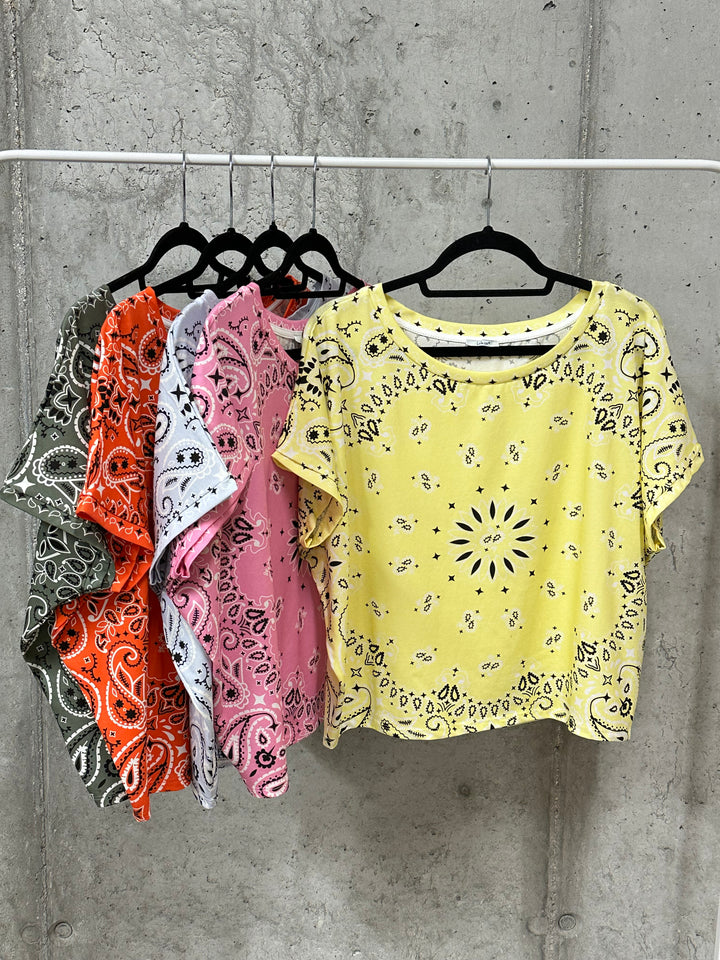 T-shirt court "Ludo" motif Bandana (38/42) MADE IN ITALY