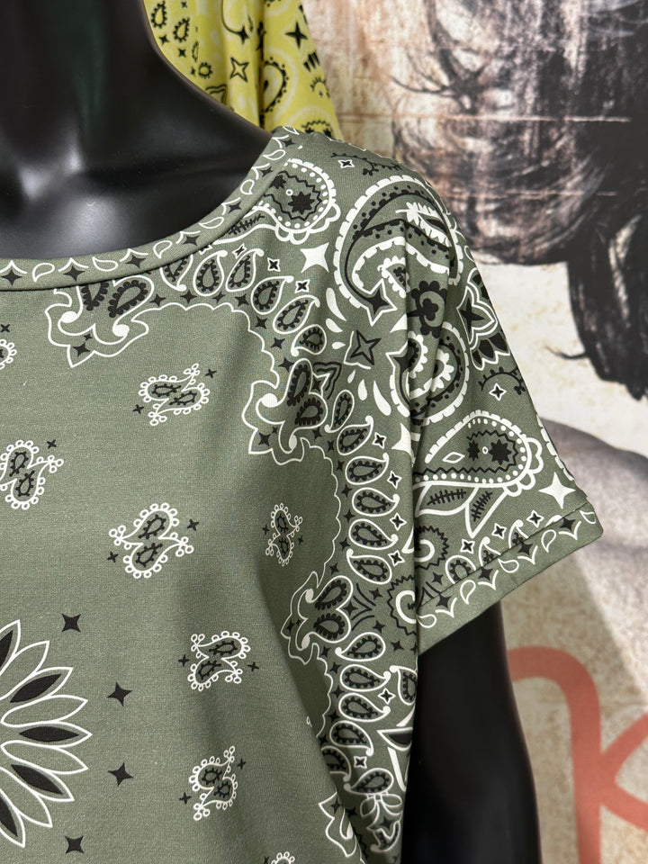 T-shirt court "Ludo" motif Bandana (38/42) MADE IN ITALY