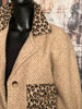 Manteau court "léo" beige