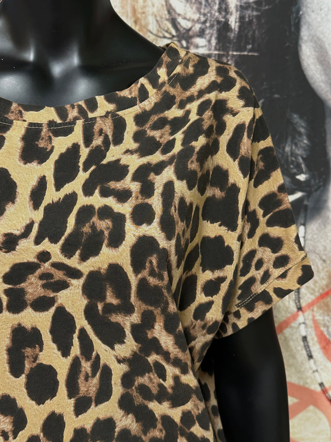 T-shirt léopard "Romy" 100% coton (38/42) MADE IN ITALY