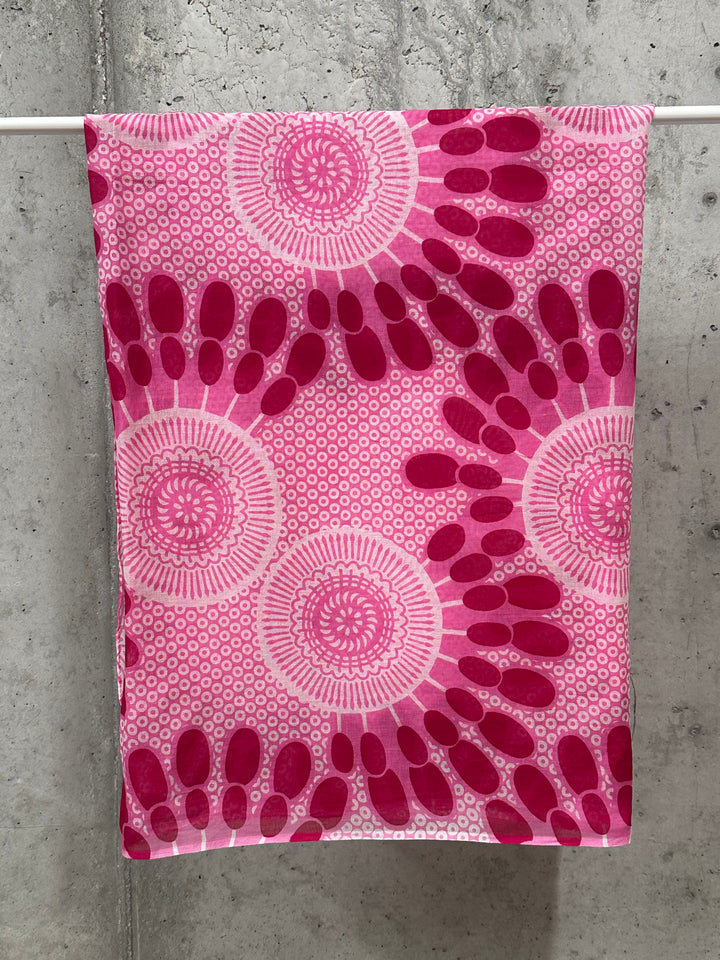 Foulard/étole pink 100% coton