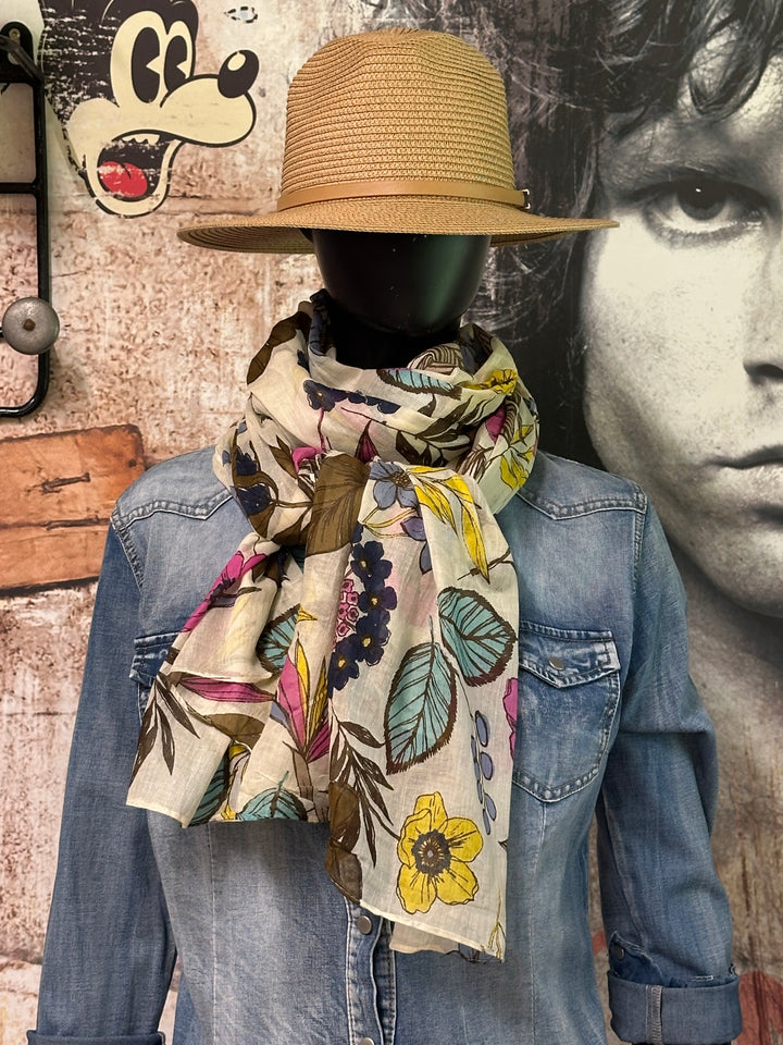 Foulard/étole écu 100% coton