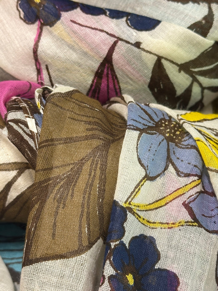 Foulard/étole écu 100% coton