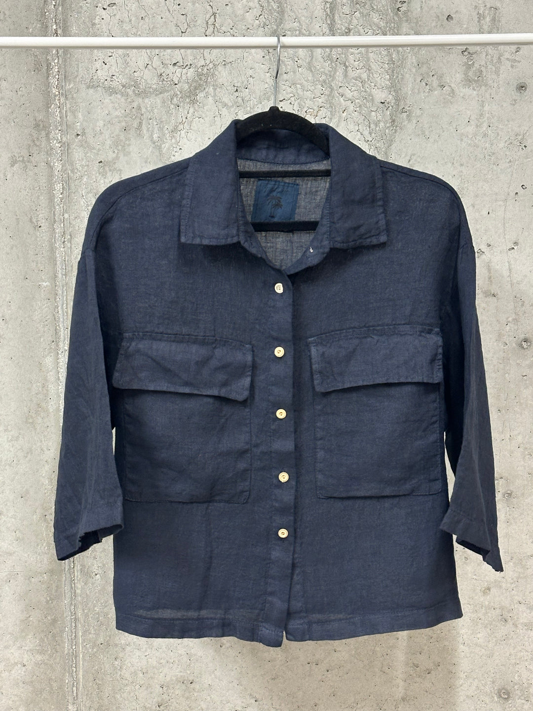Veste/Chemisier court "Elena" 100% lin (38/42) MADE IN ITALY