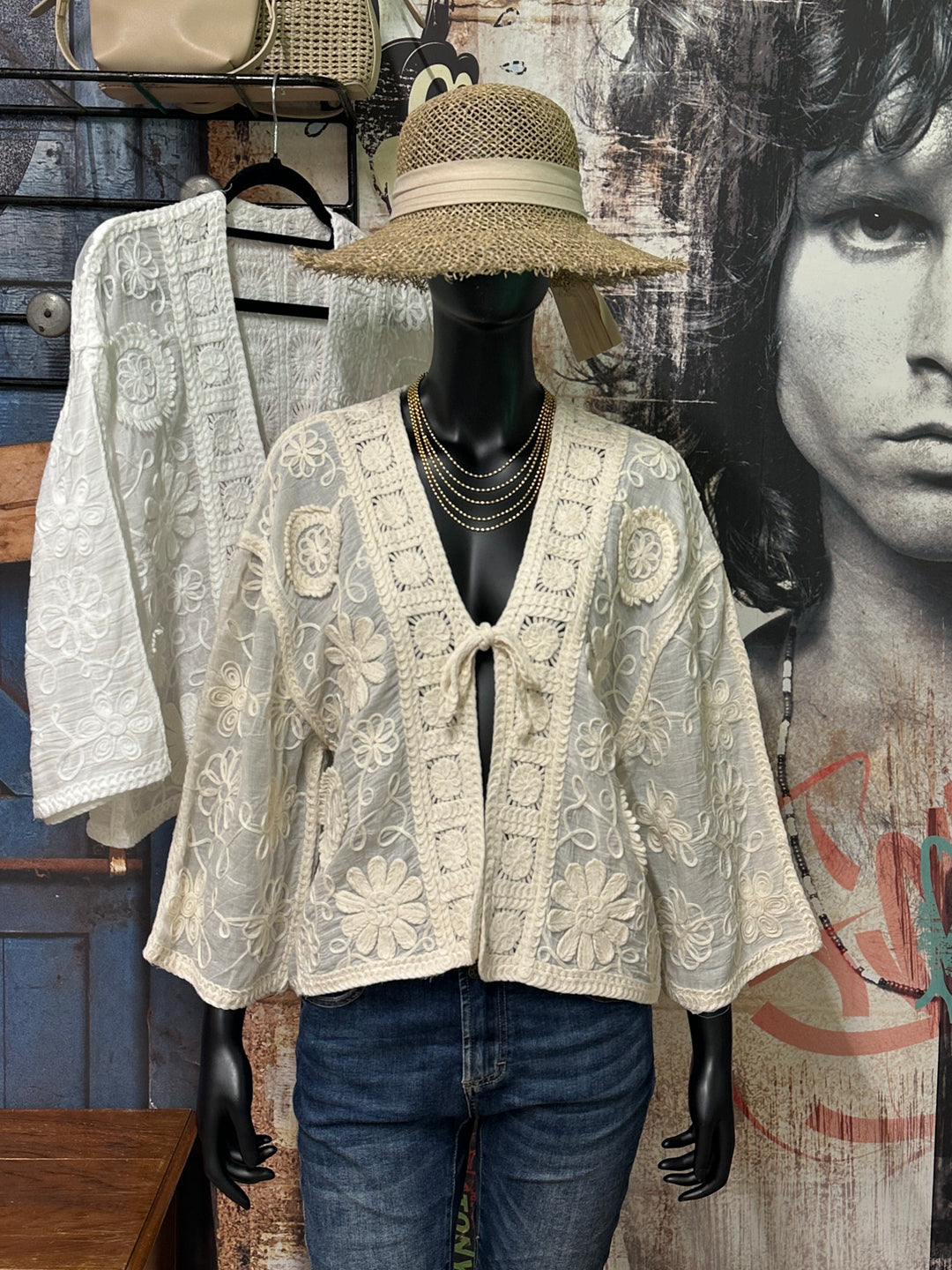 Kimono court "Giulia" 100% coton(38/42) MADE IN ITALY