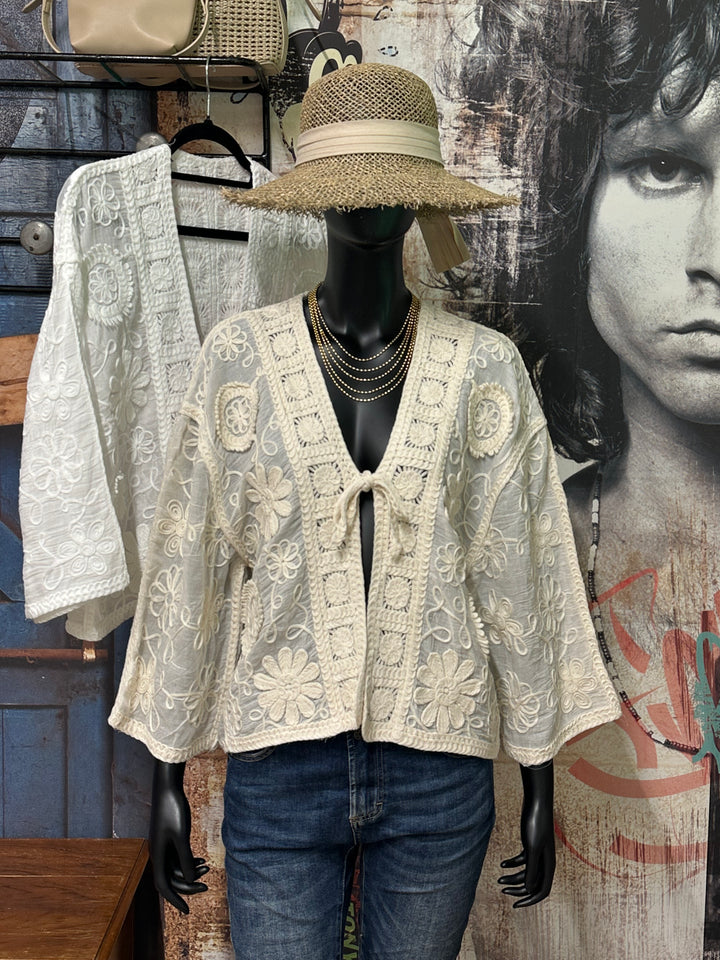 Kimono court "Giulia" 100% coton(38/42) MADE IN ITALY