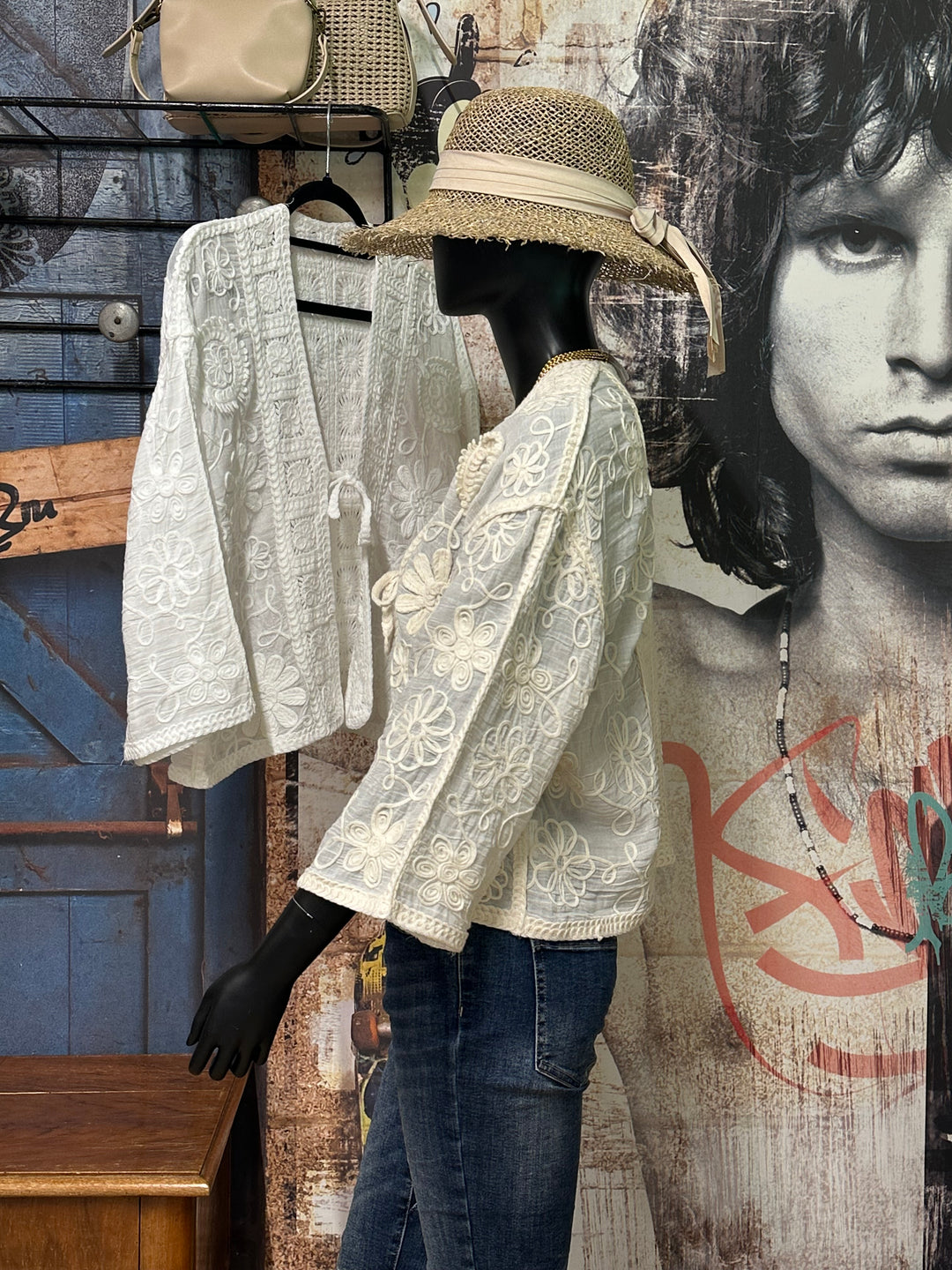 Kimono court "Giulia" 100% coton(38/42) MADE IN ITALY