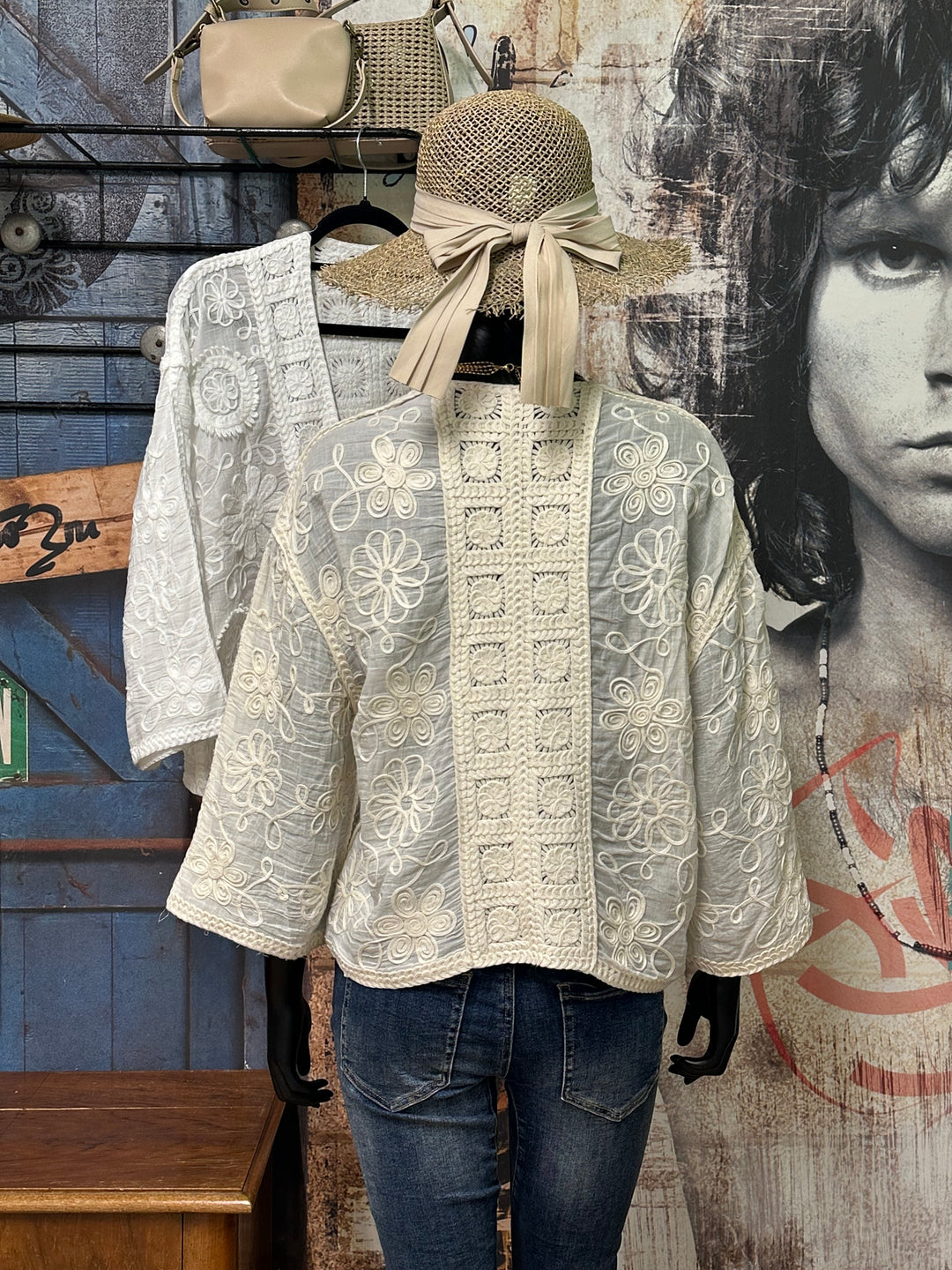 Kimono court "Giulia" 100% coton(38/42) MADE IN ITALY