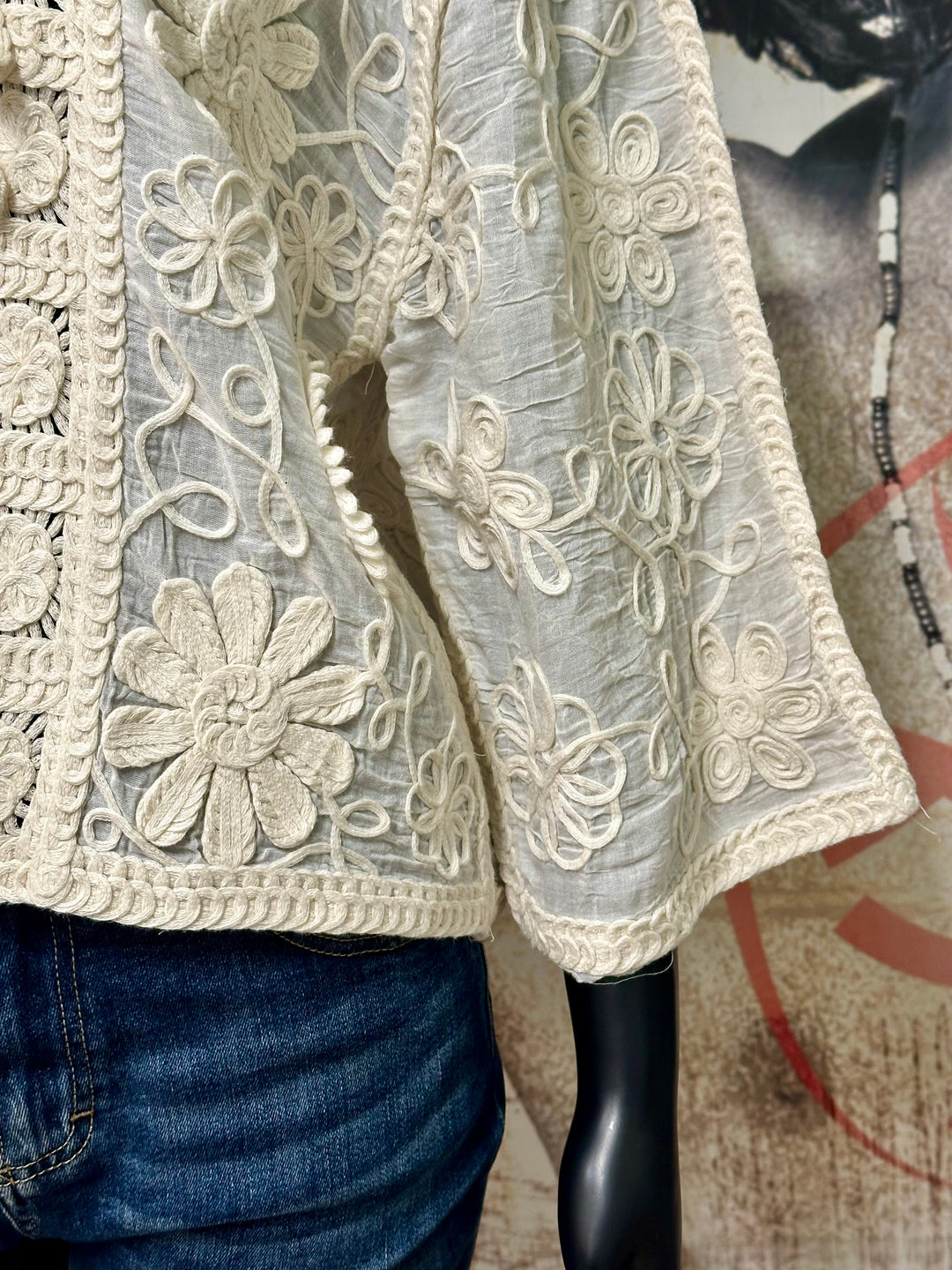Kimono court "Giulia" 100% coton(38/42) MADE IN ITALY