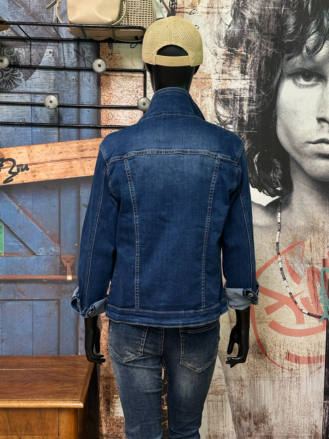 Veste en jean stretch "Nina" denim foncé (40 ➡️ 48)
