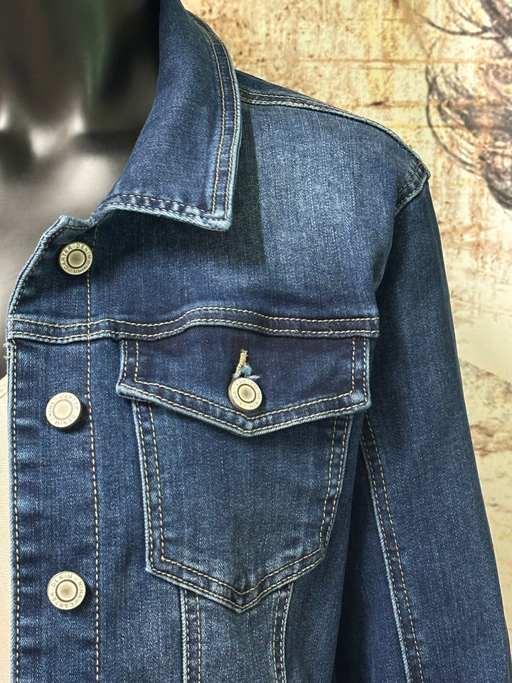 Veste en jean stretch "Nina" denim foncé (40 ➡️ 48)