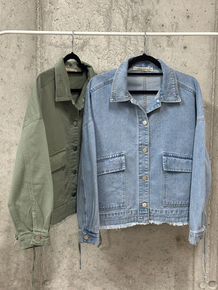 Veste en jean oversize "Livio" (S 40 ➡️ L 46)