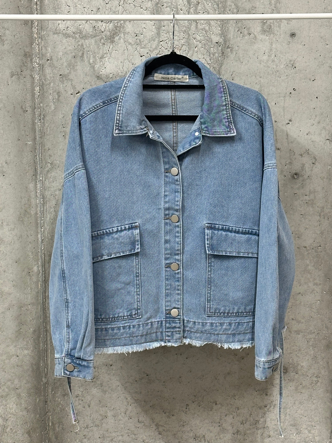 Veste en jean oversize "Livio" (S 40 ➡️ L 46)