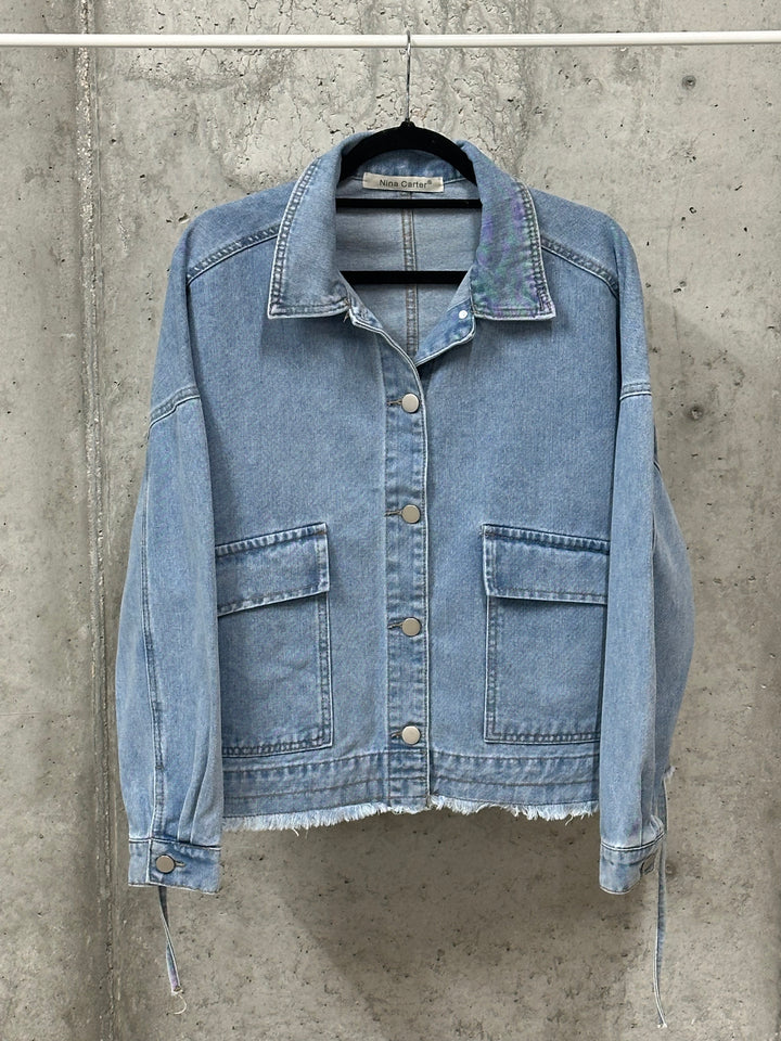 Veste en jean oversize "Livio" (S 40 ➡️ L 46)