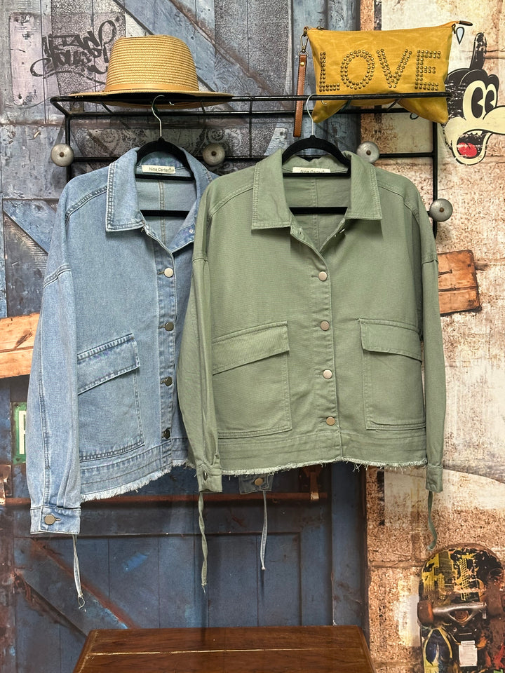 Veste en jean oversize "Livio" (S 40 ➡️ L 46)