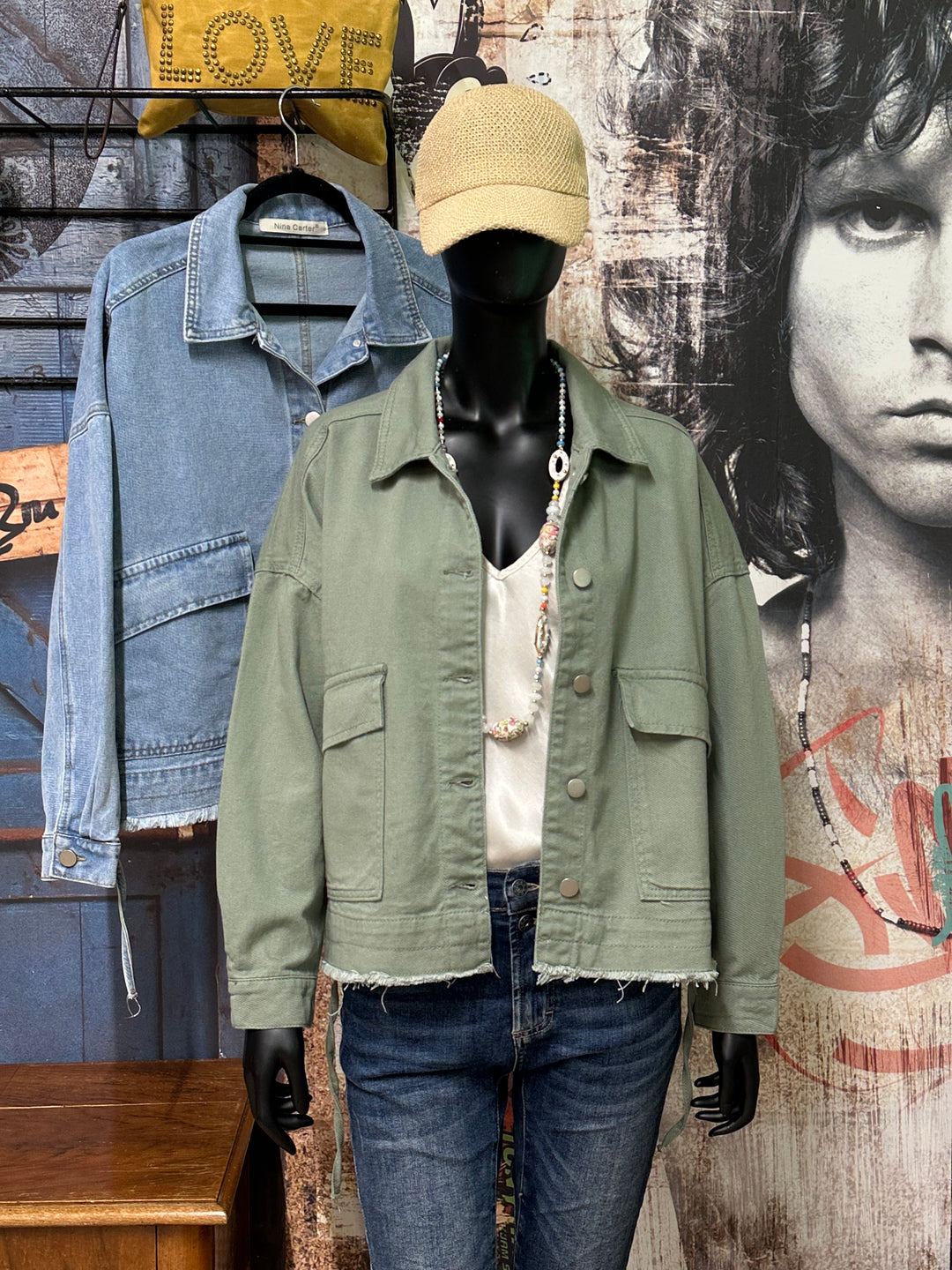 Veste en jean oversize "Livio" (S 40 ➡️ L 46)