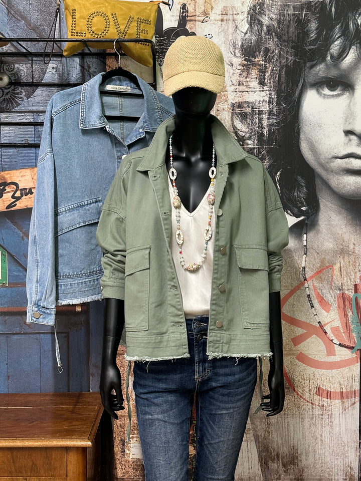 Veste en jean oversize "Livio" (S 40 ➡️ L 46)