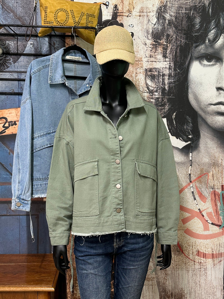 Veste en jean oversize "Livio" (S 40 ➡️ L 46)