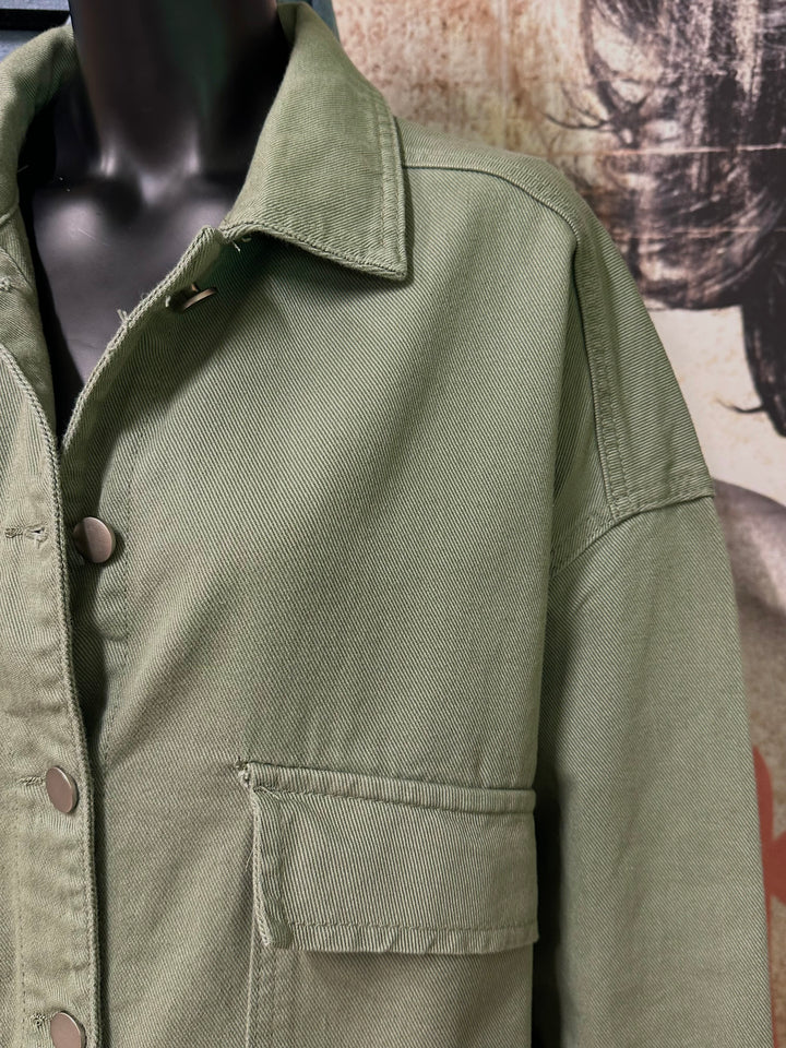 Veste en jean oversize "Livio" (S 40 ➡️ L 46)