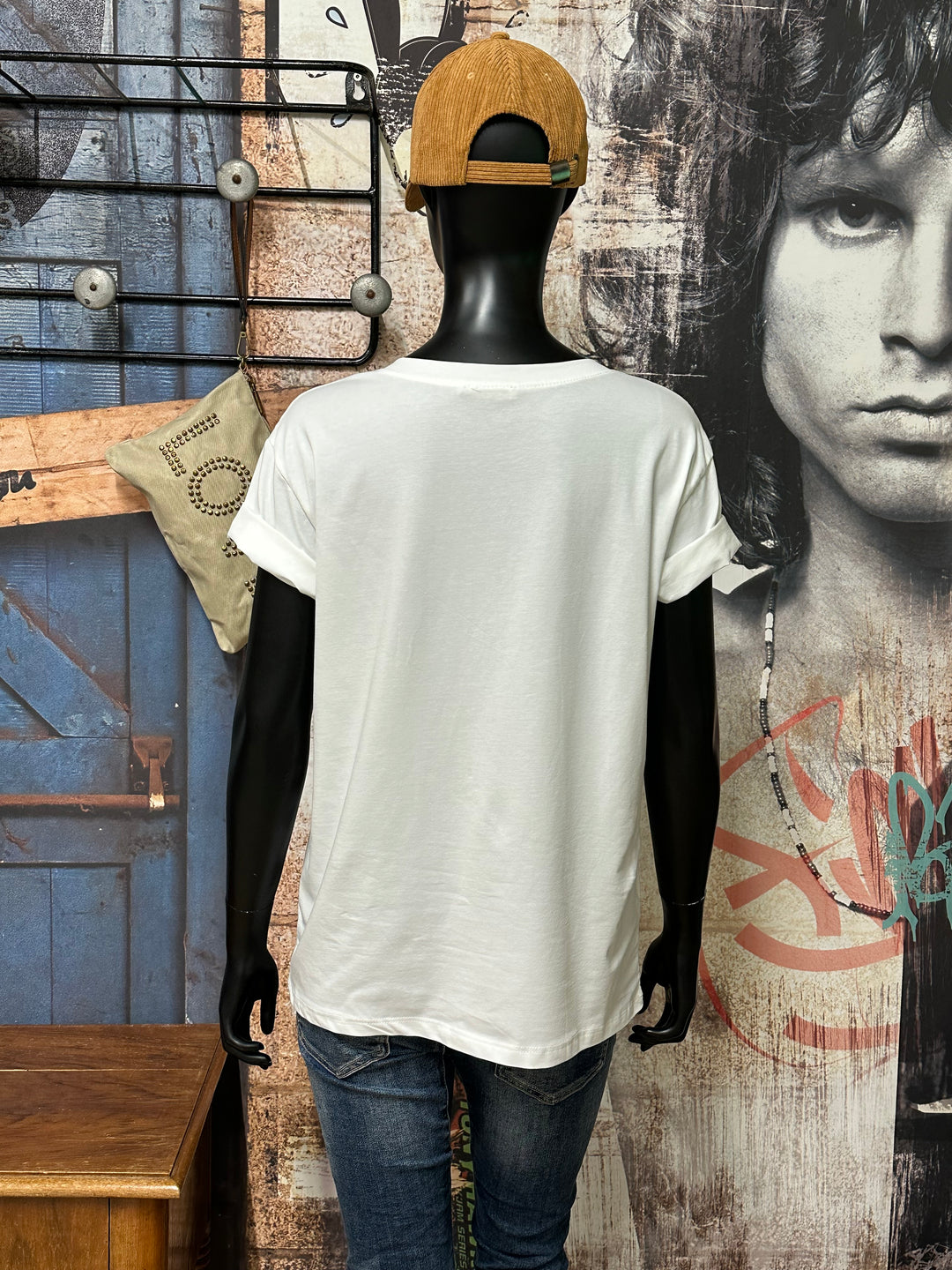 T-shirt blanc "Axel" (38/40) MADE IN ITALY