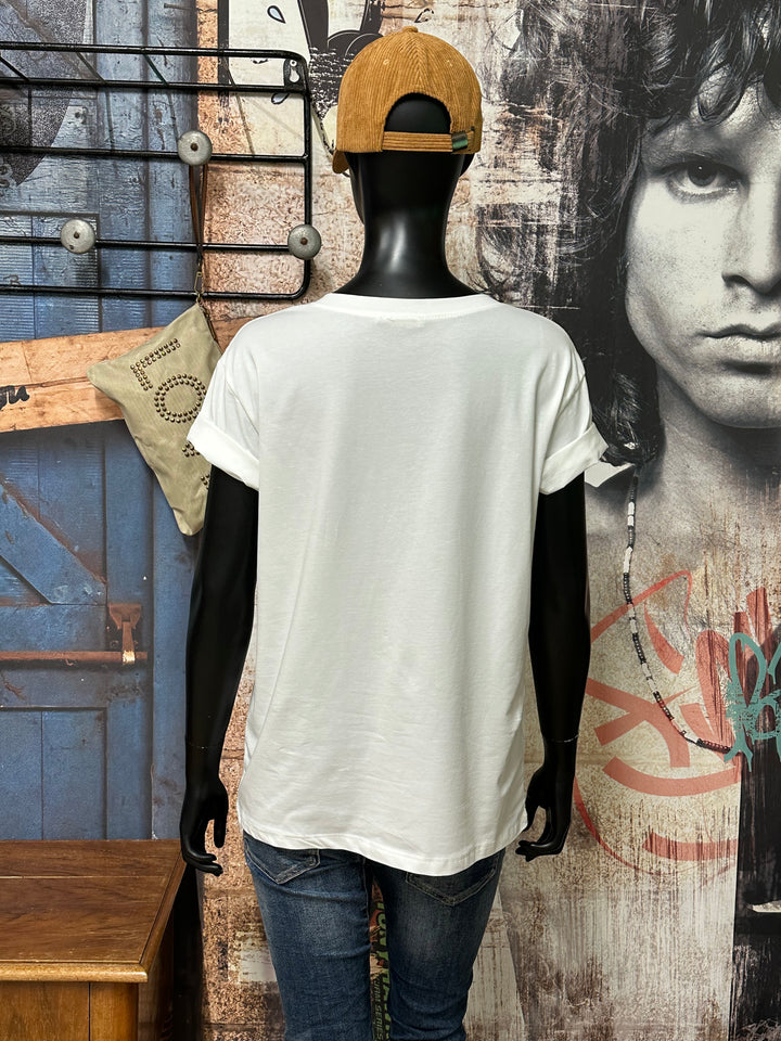 T-shirt blanc "Axel" (38/40) MADE IN ITALY