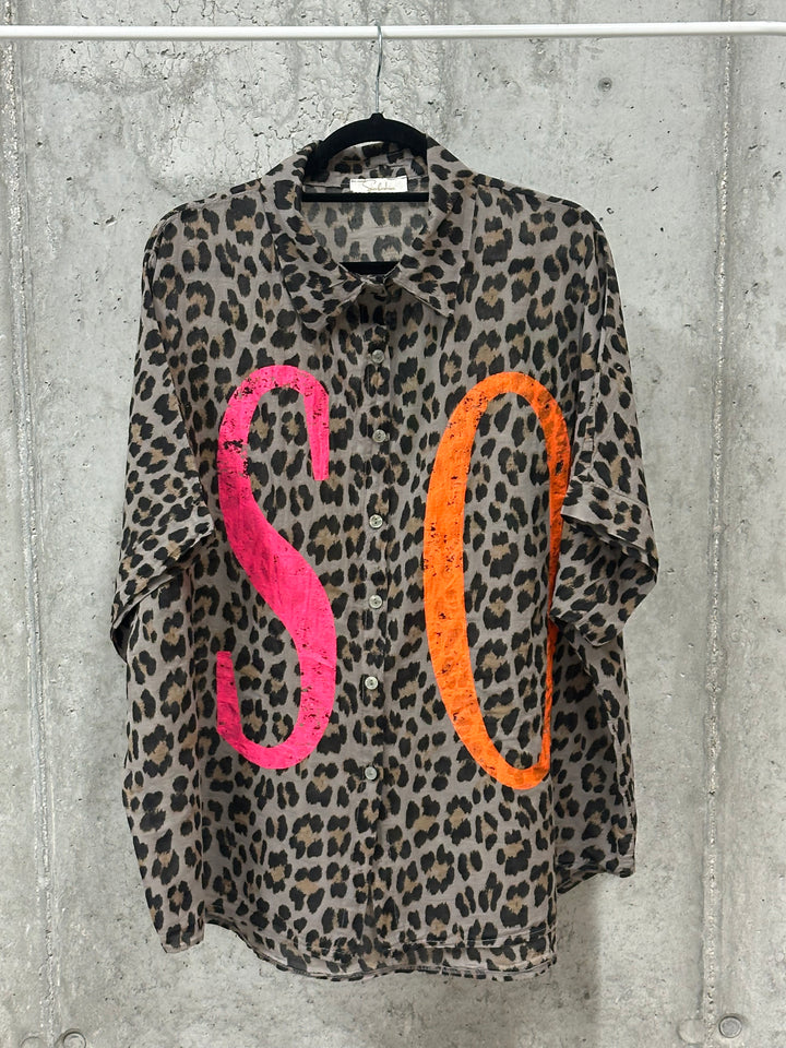 Chemisier oversize "Elia" 100% coton (42/48) MADE IN ITALY
