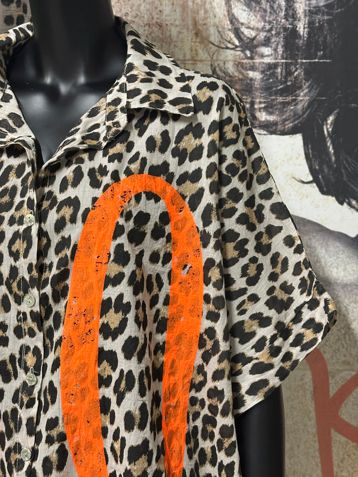 Chemisier oversize "Elia" 100% coton (42/48) MADE IN ITALY
