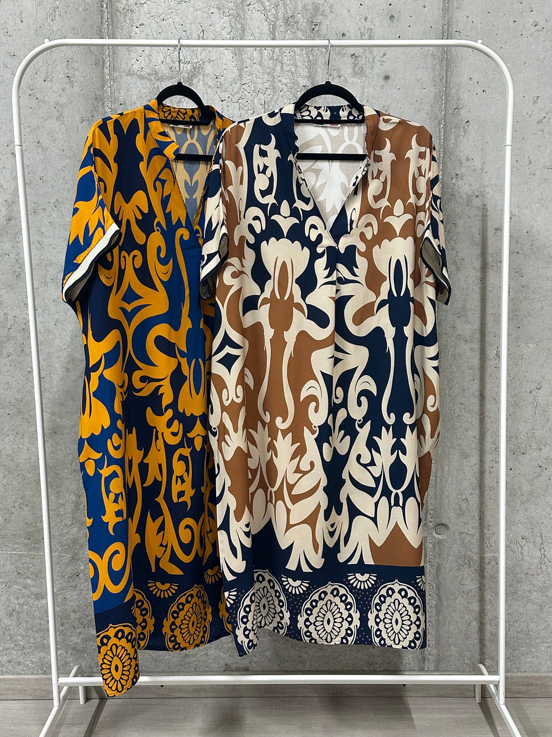 Robe longue "Céleste" 100% viscose (40/46) MADE IN ITALY