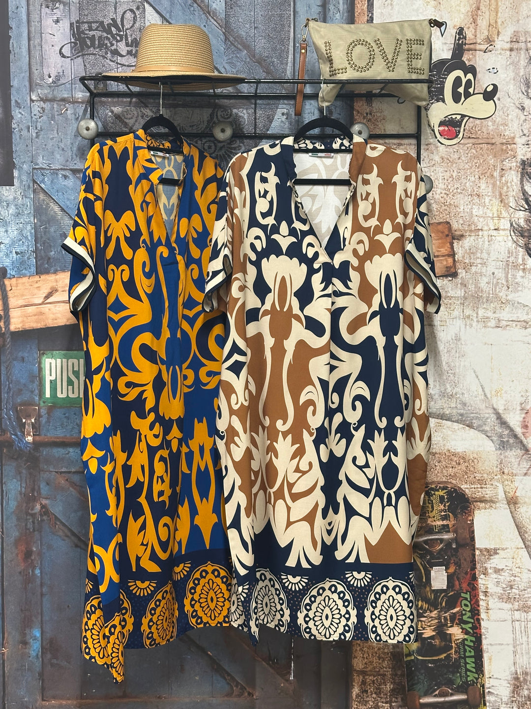 Robe longue "Céleste" 100% viscose (40/46) MADE IN ITALY