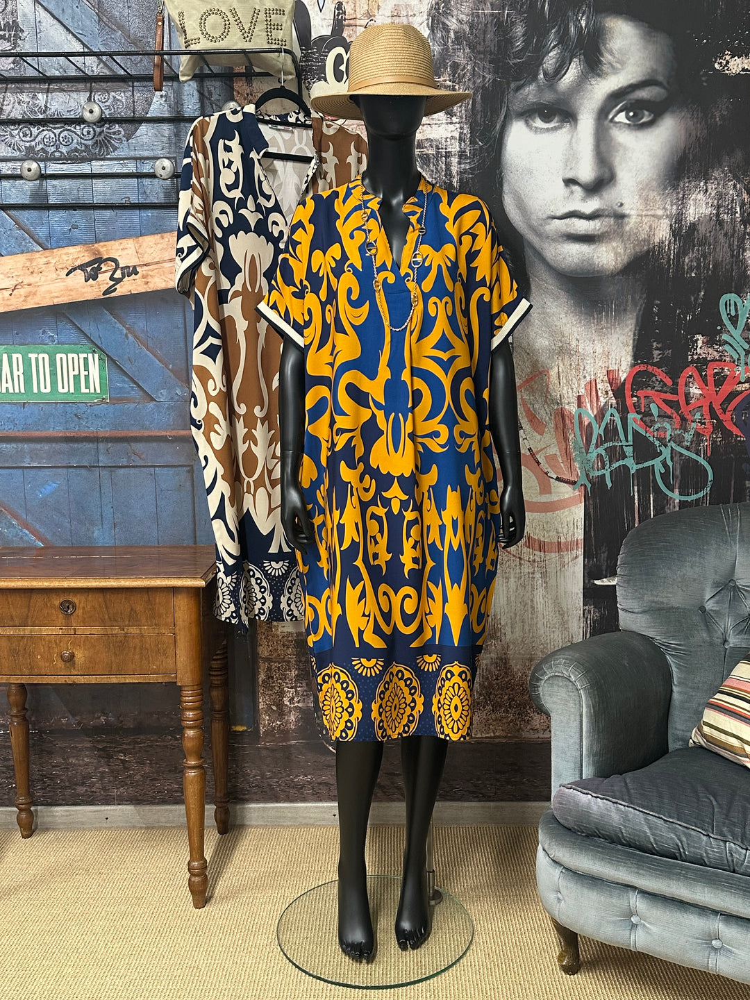 Robe longue "Céleste" 100% viscose (40/46) MADE IN ITALY