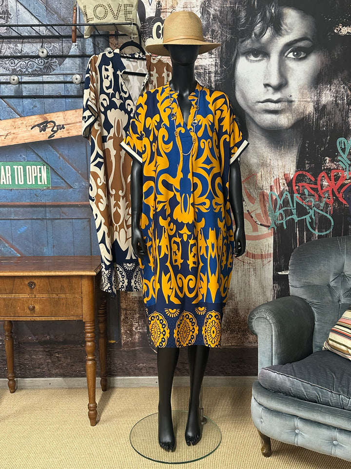 Robe longue "Céleste" 100% viscose (40/46) MADE IN ITALY