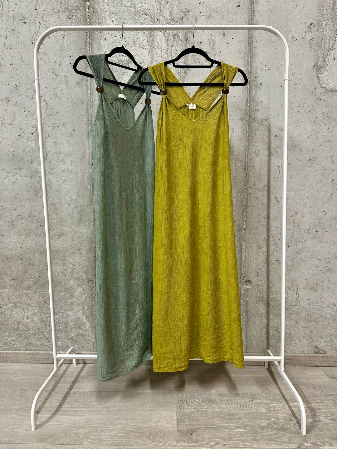 Robe longue "Ava" fluide &amp; unie (38/42) MADE IN ITALY