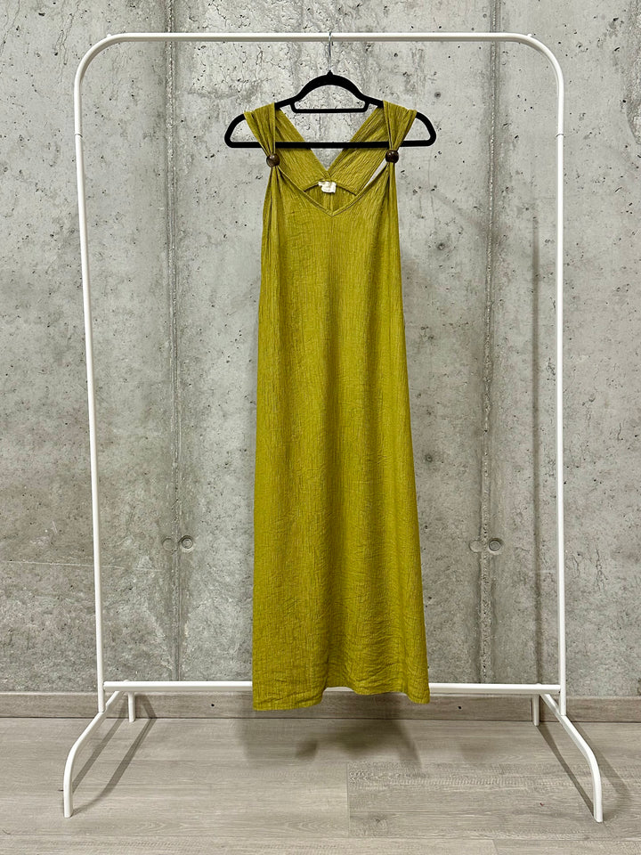 Robe longue "Ava" fluide &amp; unie (38/42) MADE IN ITALY