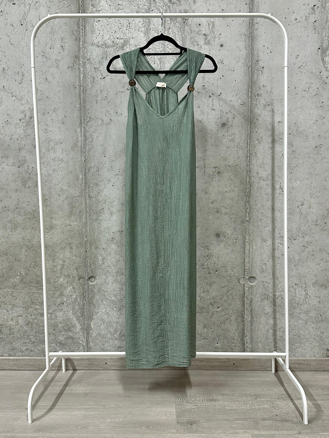 Robe longue "Ava" fluide &amp; unie (38/42) MADE IN ITALY